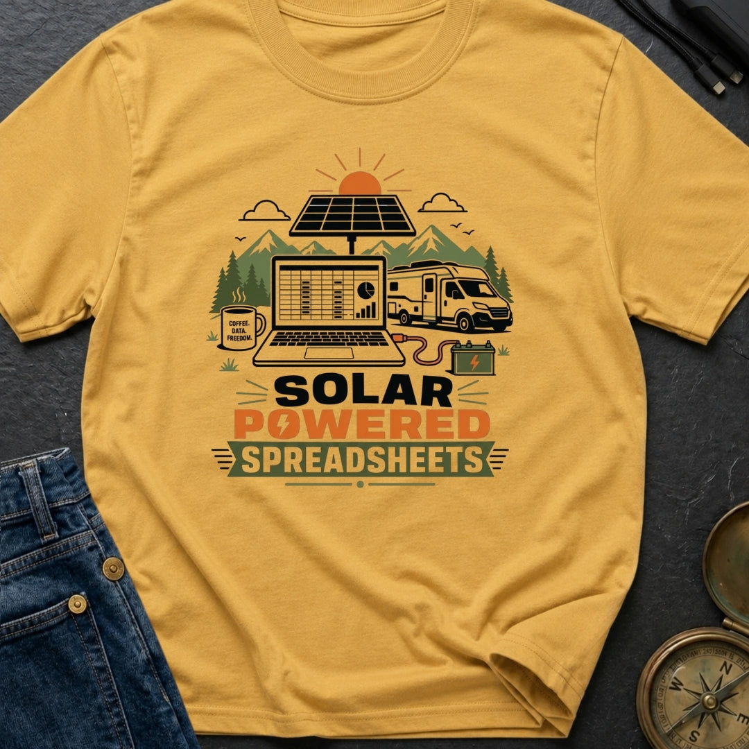 Solar Powered Spreadsheets - T-Shirt
