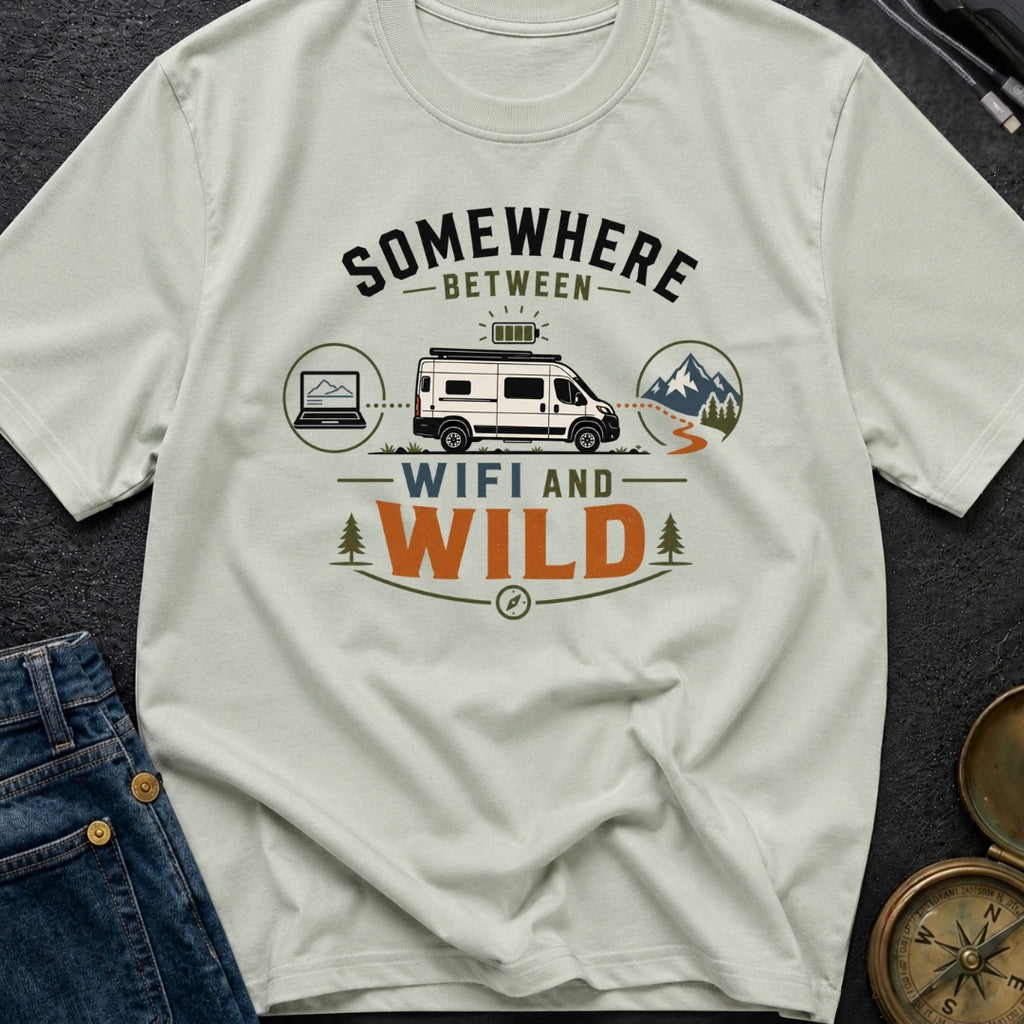 Between Wifi And Wild - T-Shirt