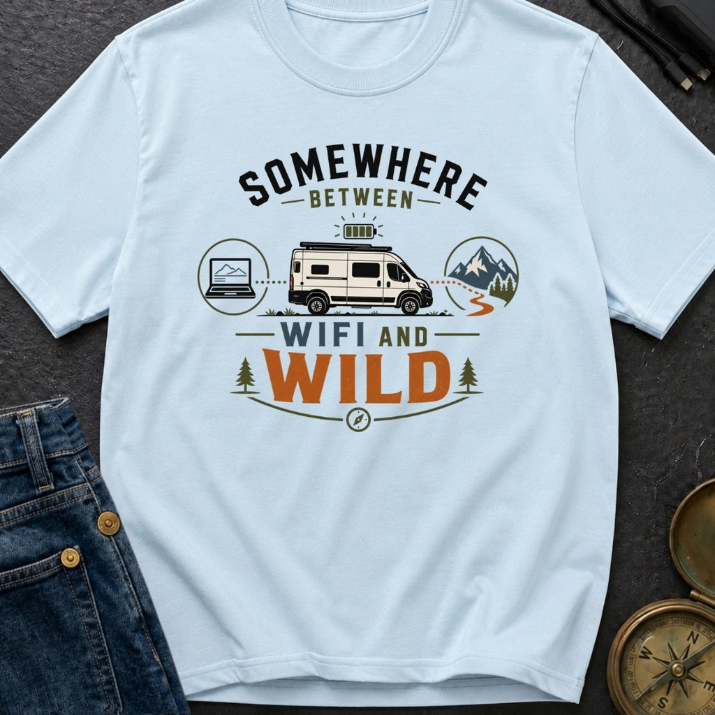 Between Wifi And Wild - T-Shirt