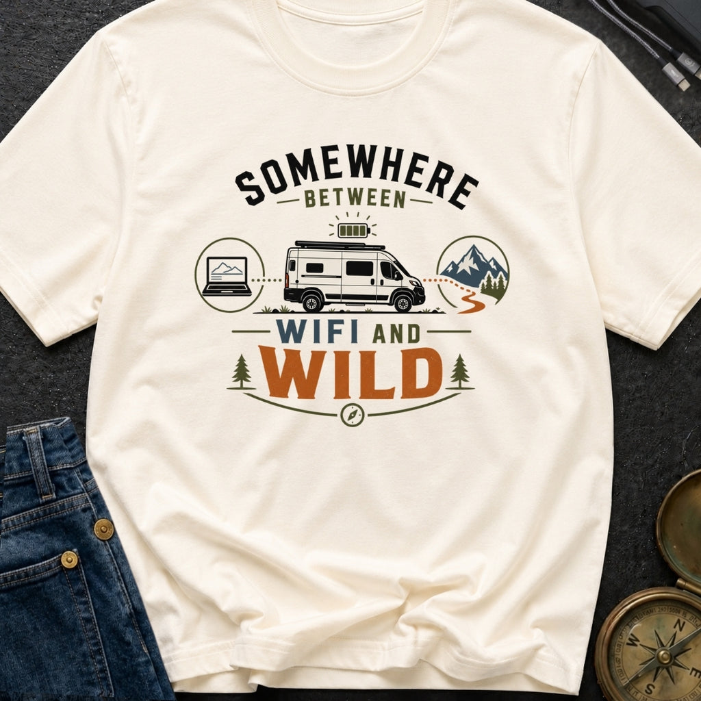 Between Wifi And Wild - T-Shirt