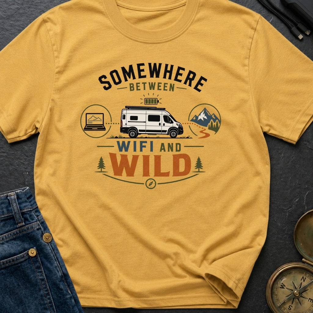 Between Wifi And Wild - T-Shirt