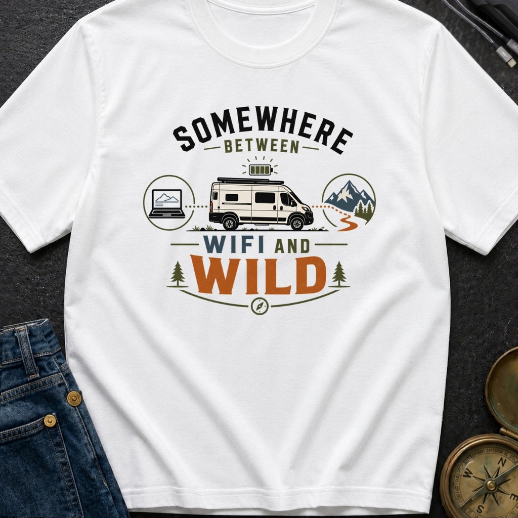 Between Wifi And Wild - T-Shirt