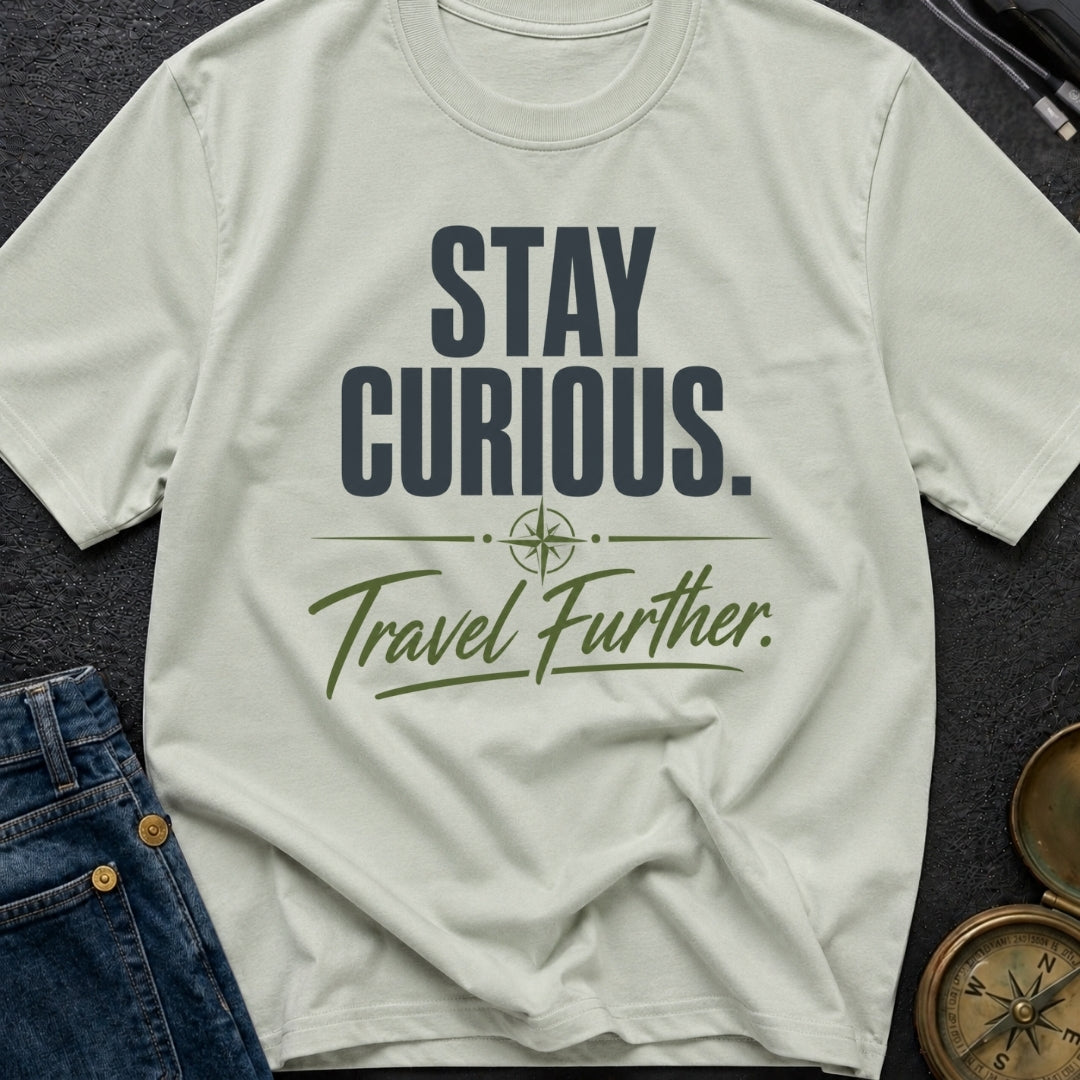 Curiosity Travels Further - T-Shirt