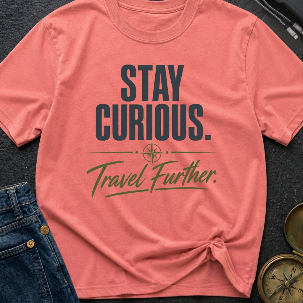 Curiosity Travels Further - T-Shirt