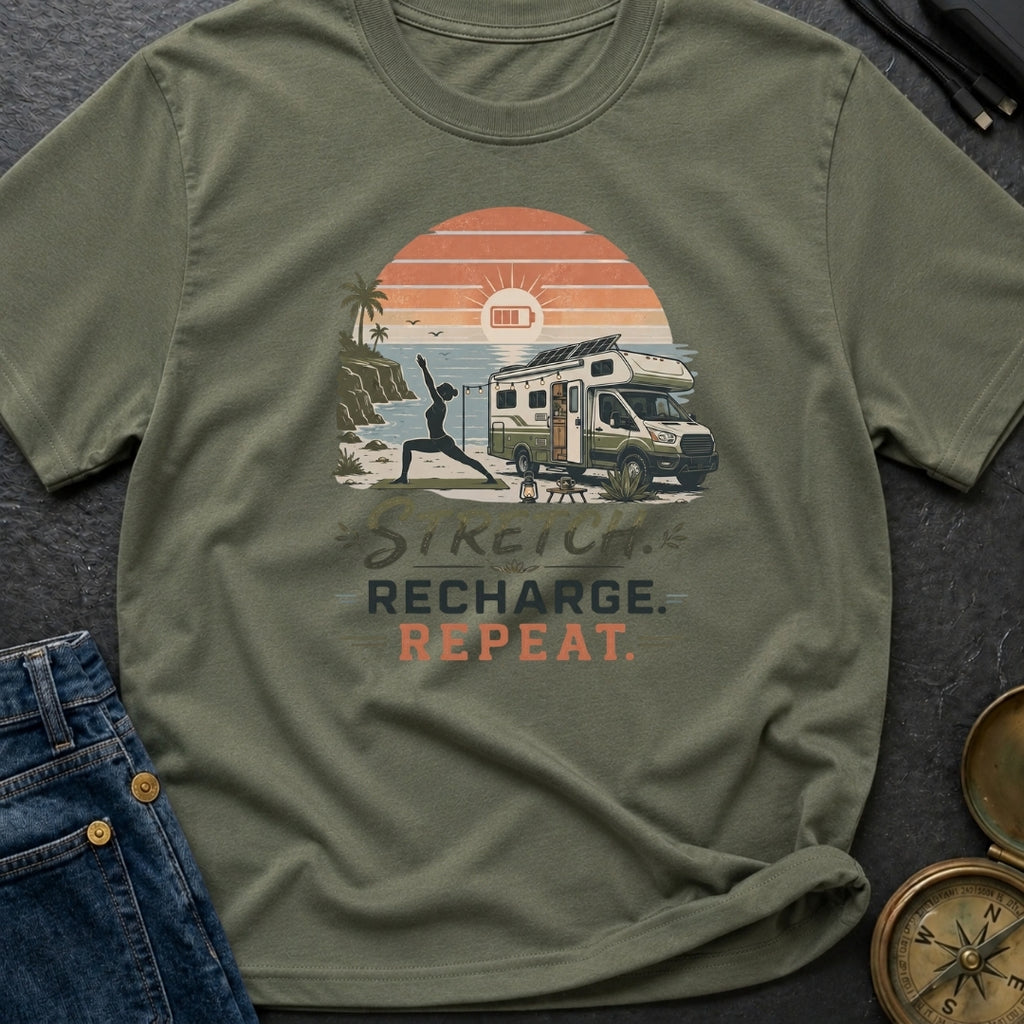 Stretch Recharge Repeat - T-Shirt