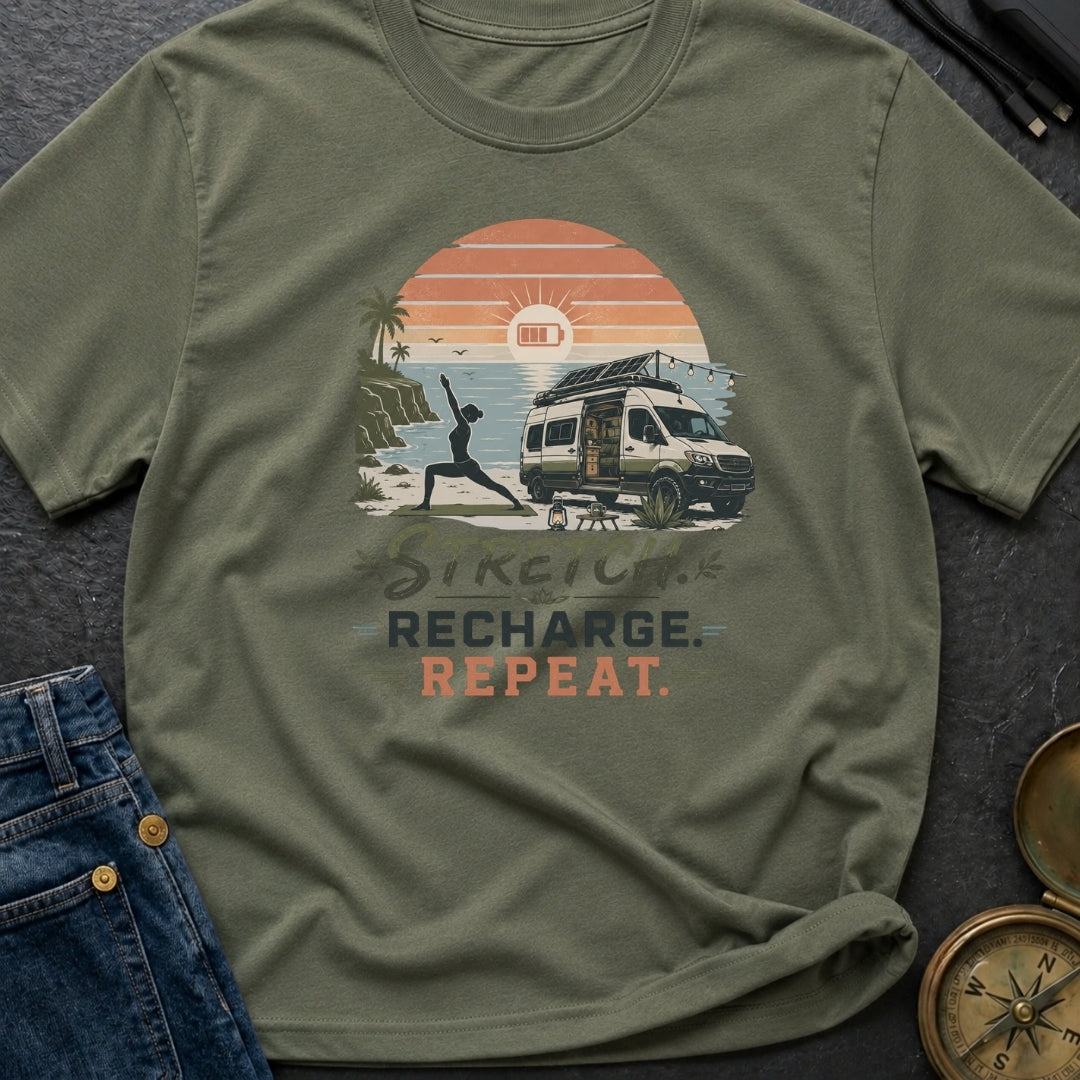 Stretch Recharge Repeat - T-Shirt