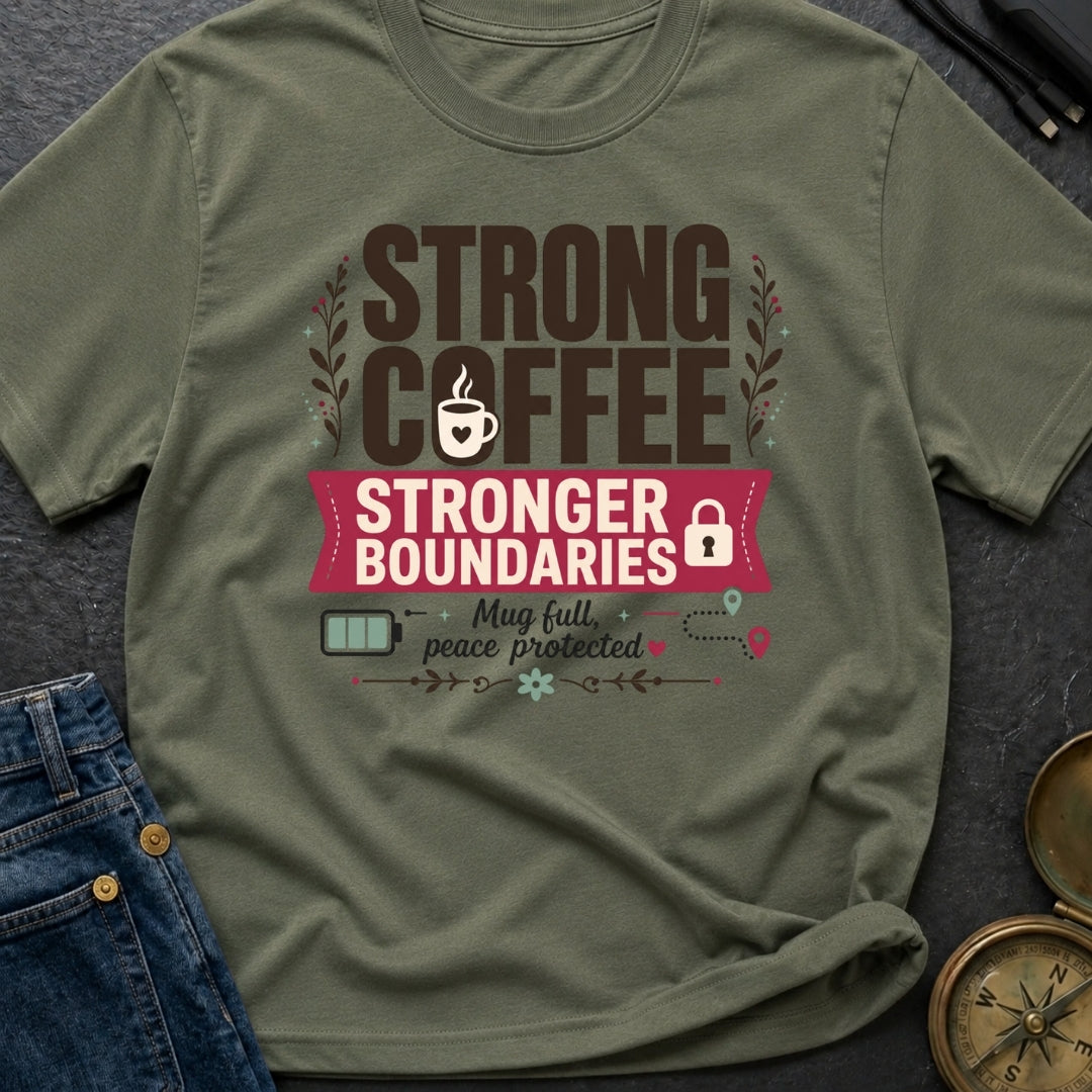 Caffeinated Boundary Boss - T-Shirt