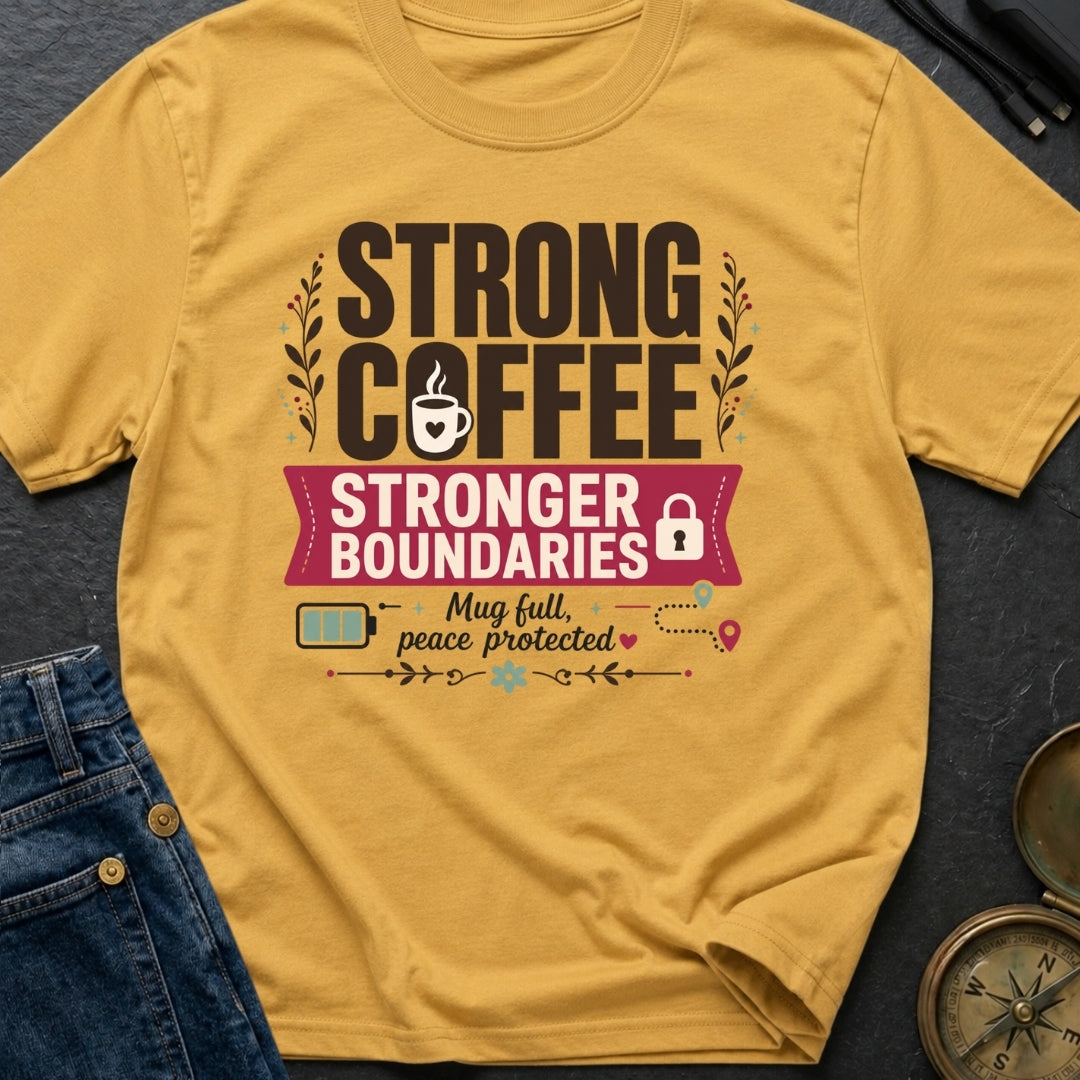 Caffeinated Boundary Boss - T-Shirt