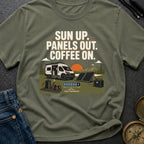 Panels Out Coffee On - T-Shirt