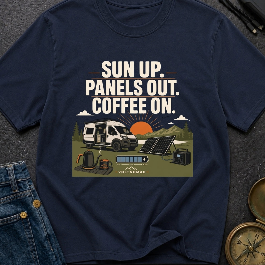 Panels Out Coffee On - T-Shirt