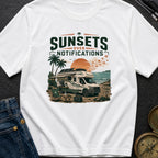 Sunsets Over Notifications - T-Shirt