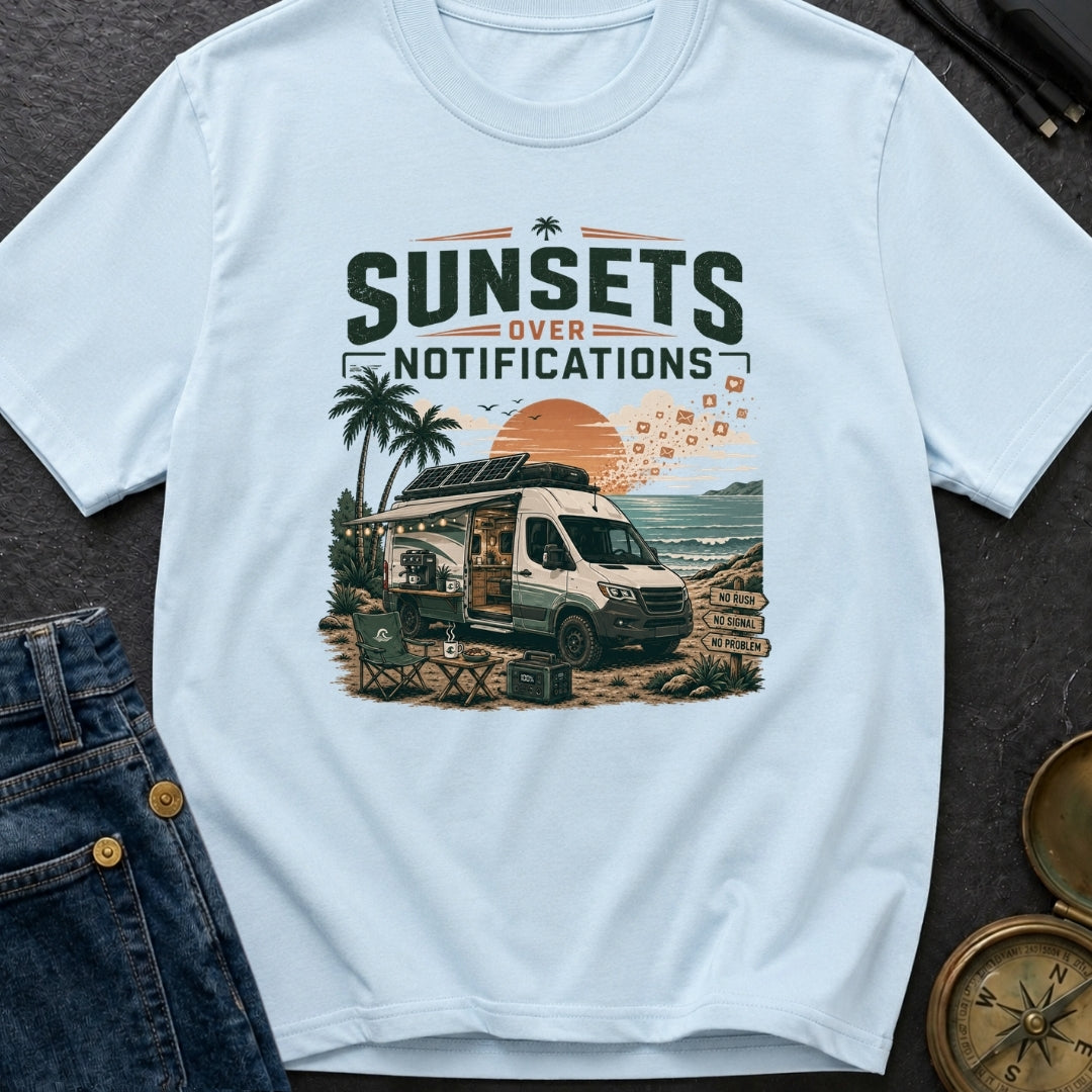 Sunsets Over Screens - T-Shirt