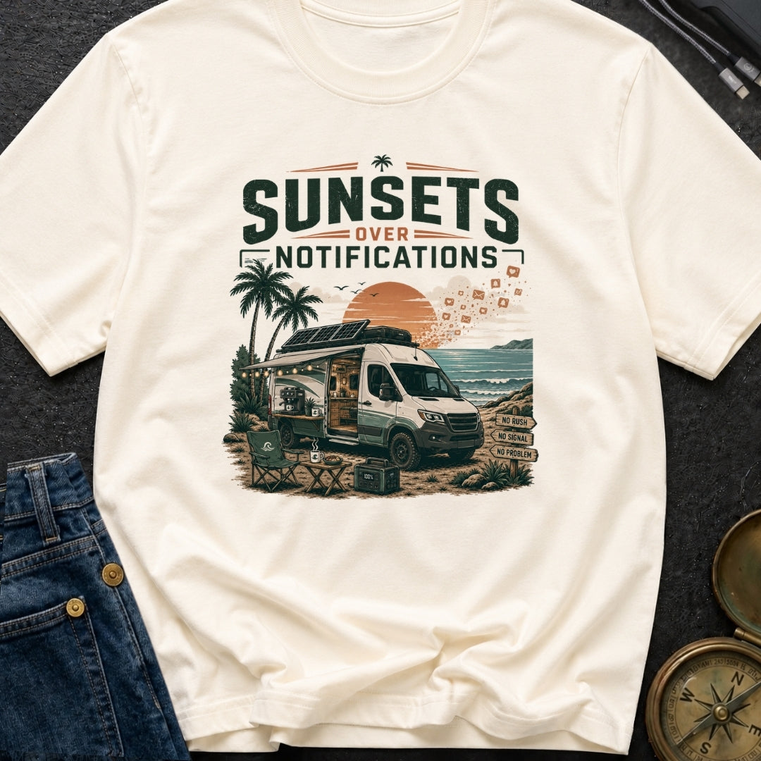 Sunsets Over Screens - T-Shirt