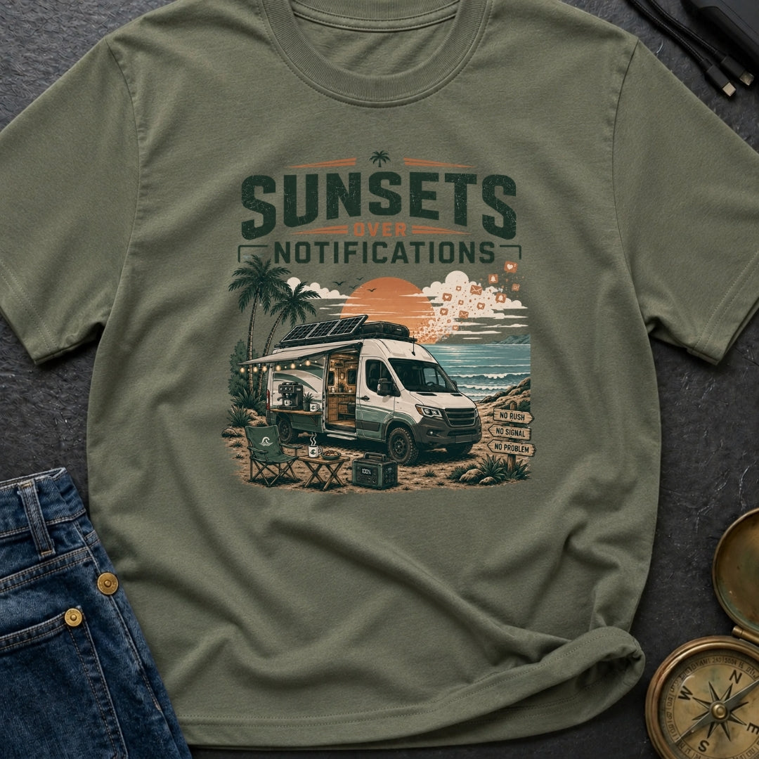 Sunsets Over Screens - T-Shirt