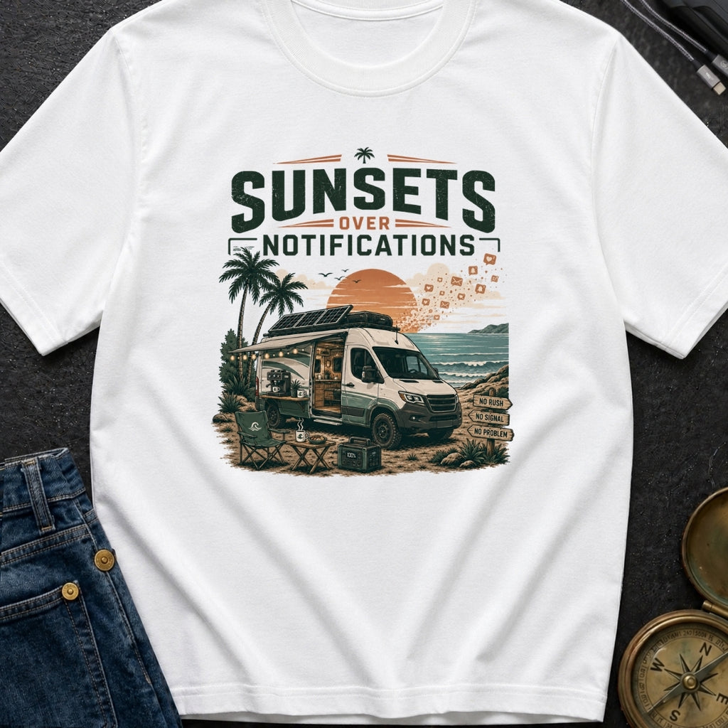 Sunsets Over Screens - T-Shirt