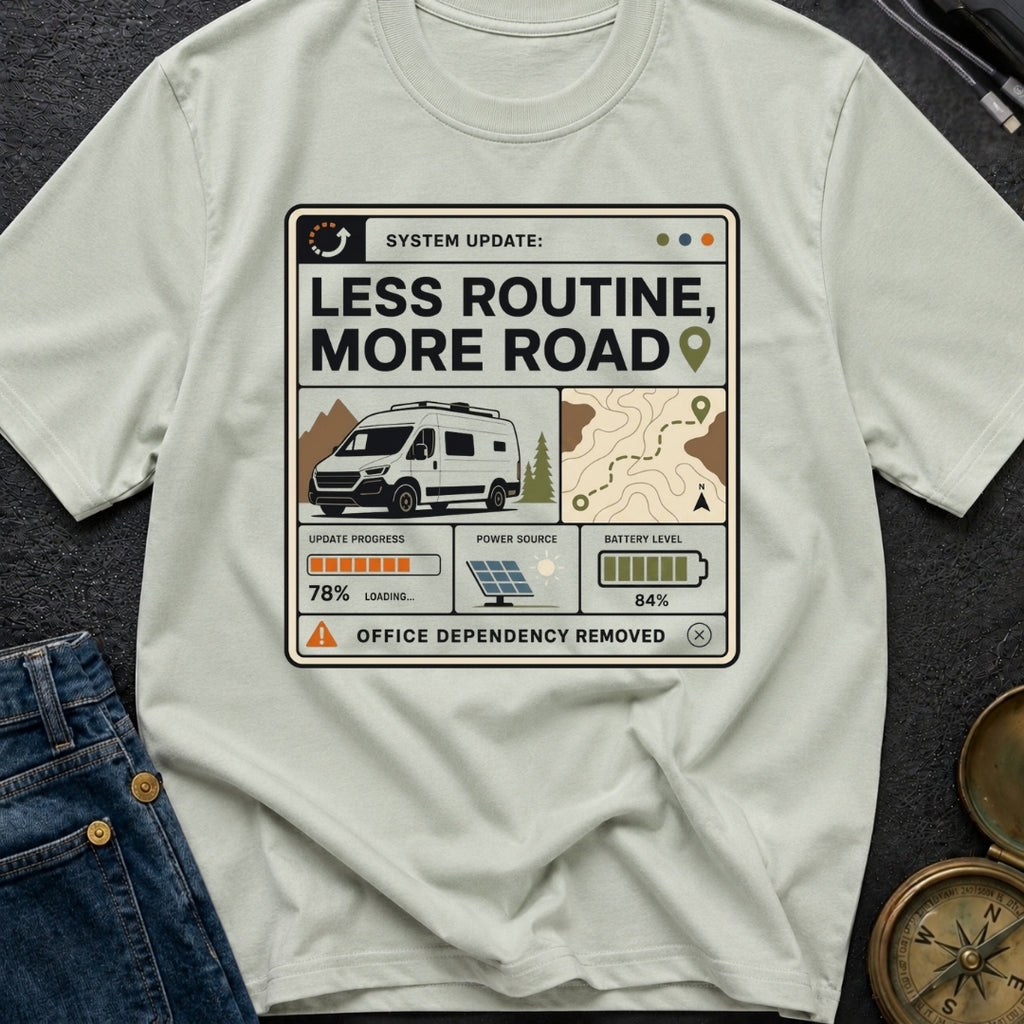 Less Routine More Road - T-Shirt