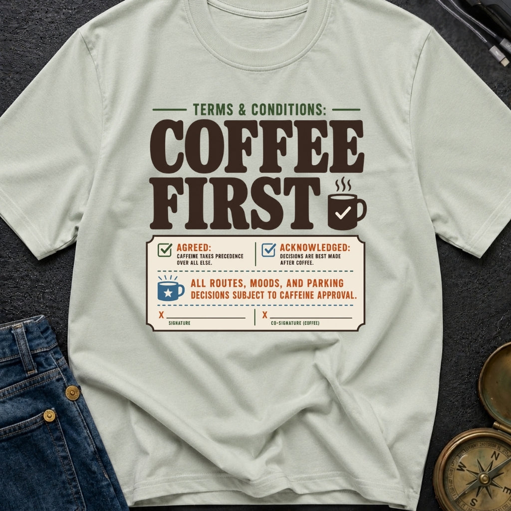Caffeine Clause Priority - T-Shirt