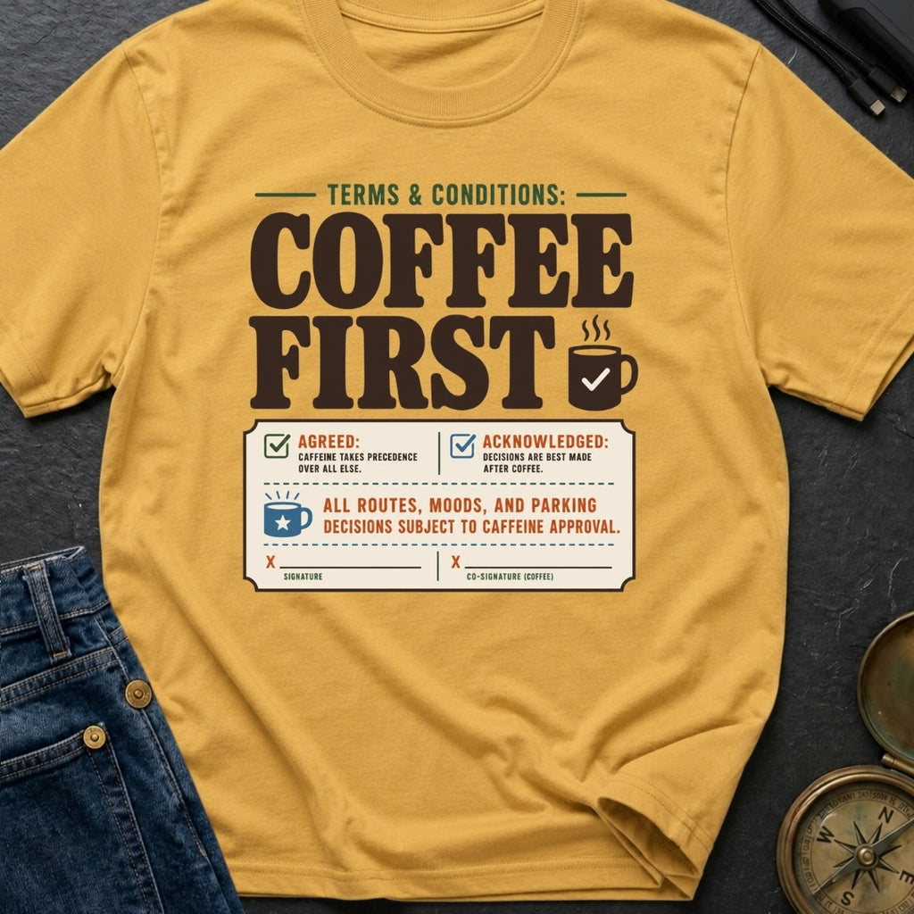 Caffeine Clause Priority - T-Shirt