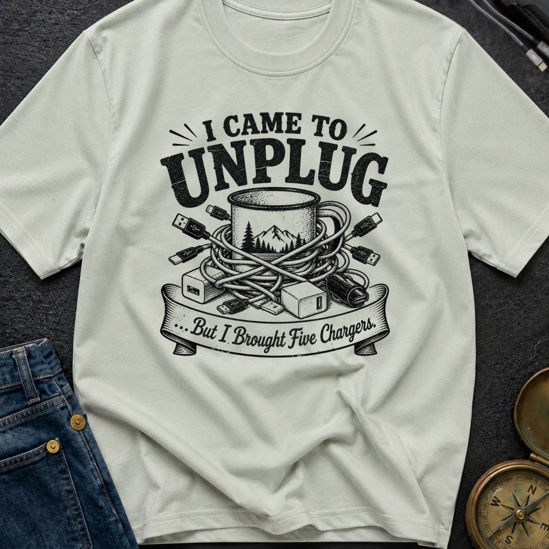 Unplugged But Wired - T-Shirt