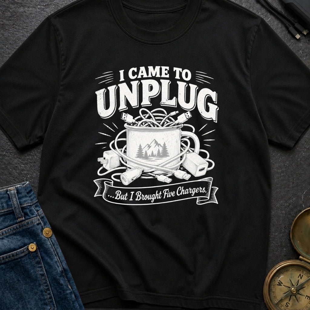 Unplugged But Wired - T-Shirt