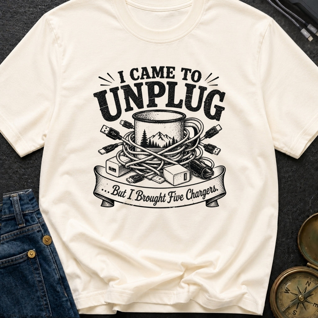 Unplugged But Wired - T-Shirt