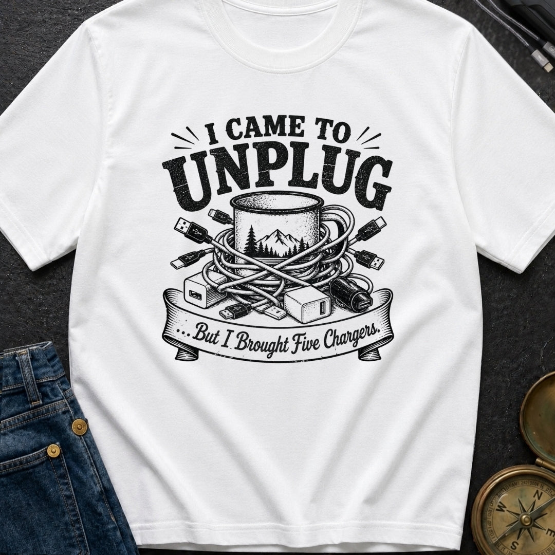 Unplugged But Wired - T-Shirt