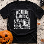 Not Cool Man - T-Shirt in Black - A distressed, vintage horror movie poster style illustration showing a cowering vampire...