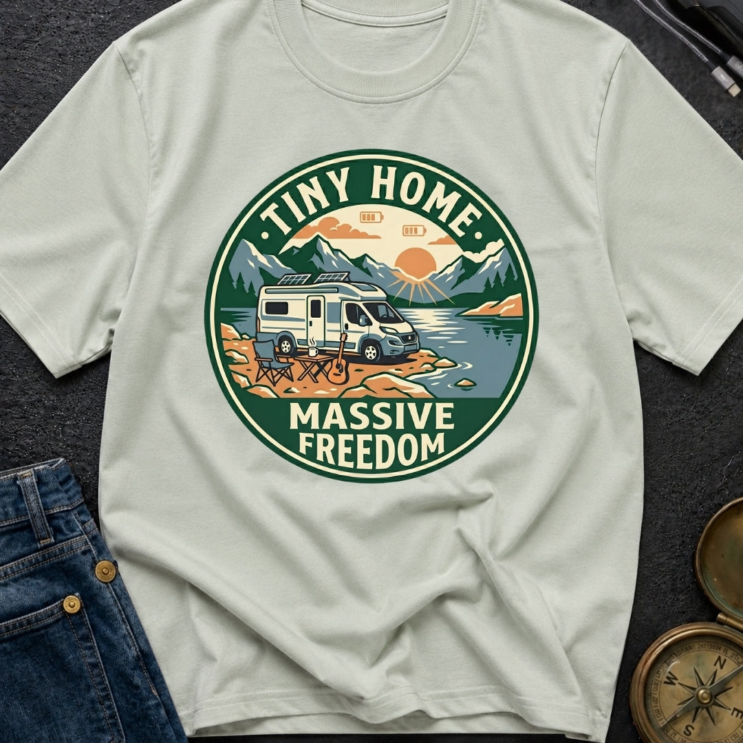 Tiny Home Massive Freedom - T-Shirt