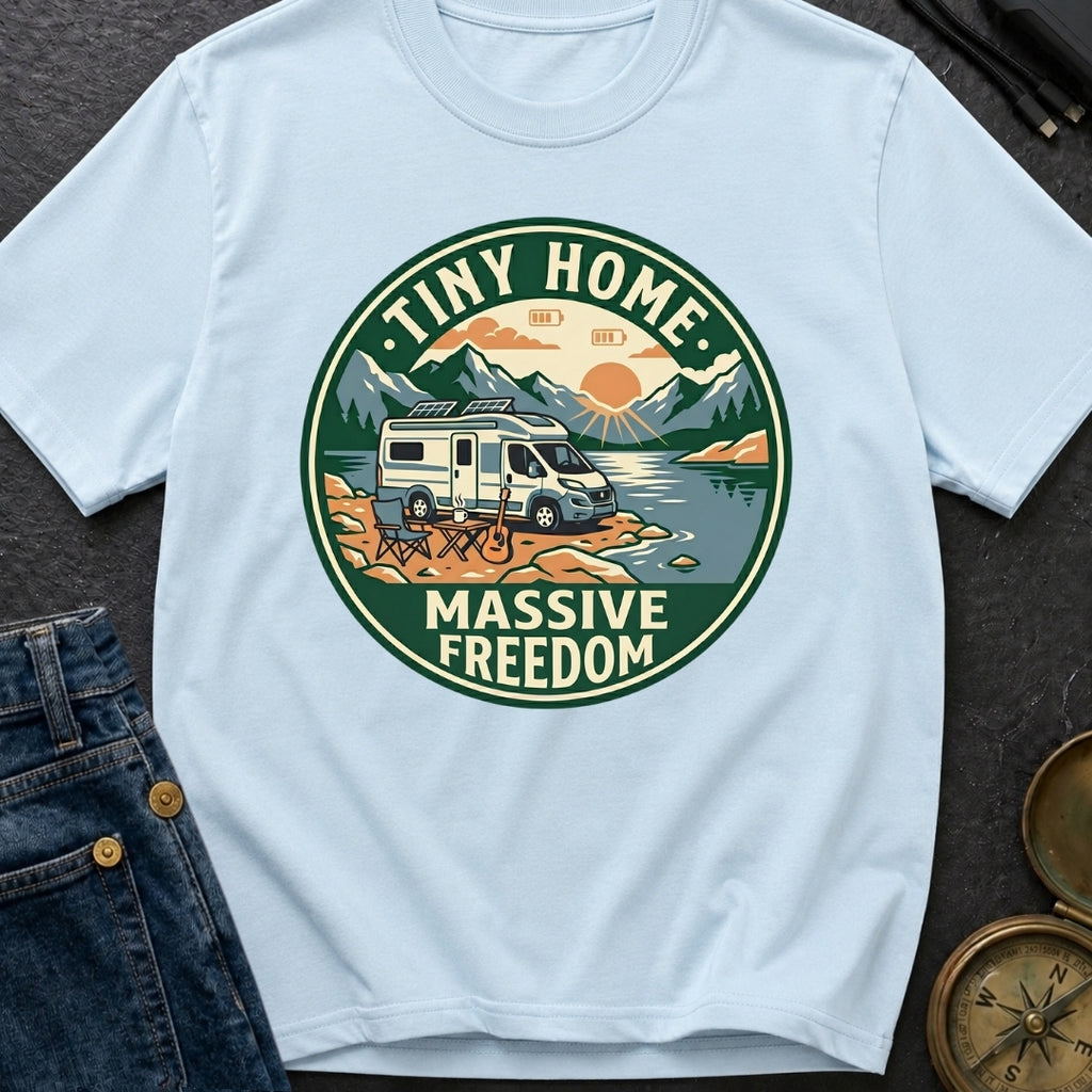 Tiny Home Massive Freedom - T-Shirt