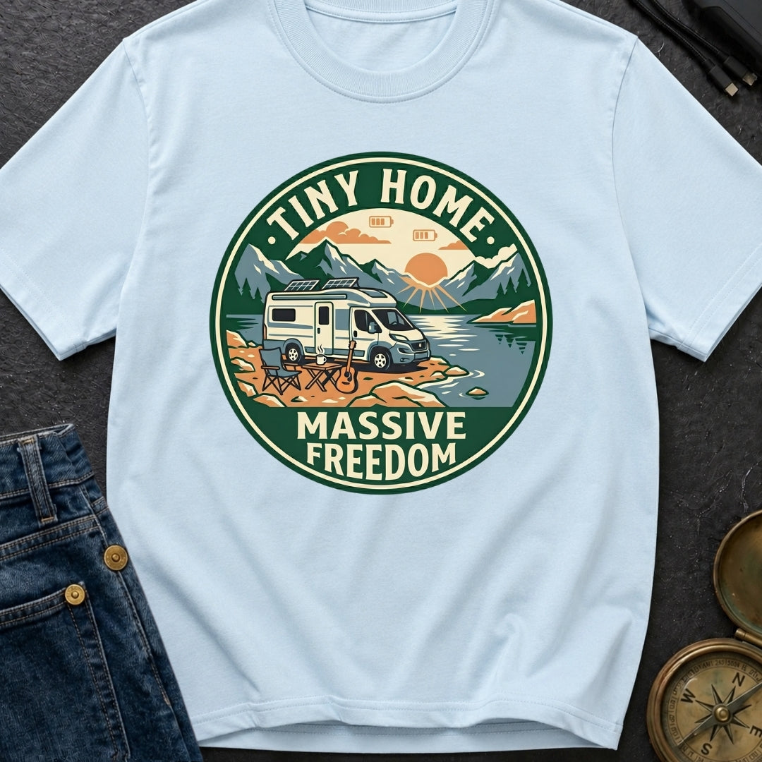 Tiny Home Massive Freedom - T-Shirt