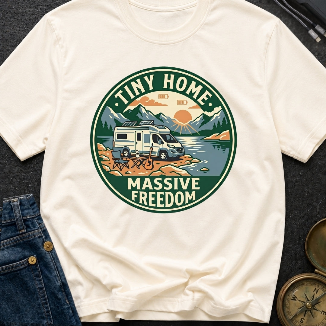 Tiny Home Massive Freedom - T-Shirt