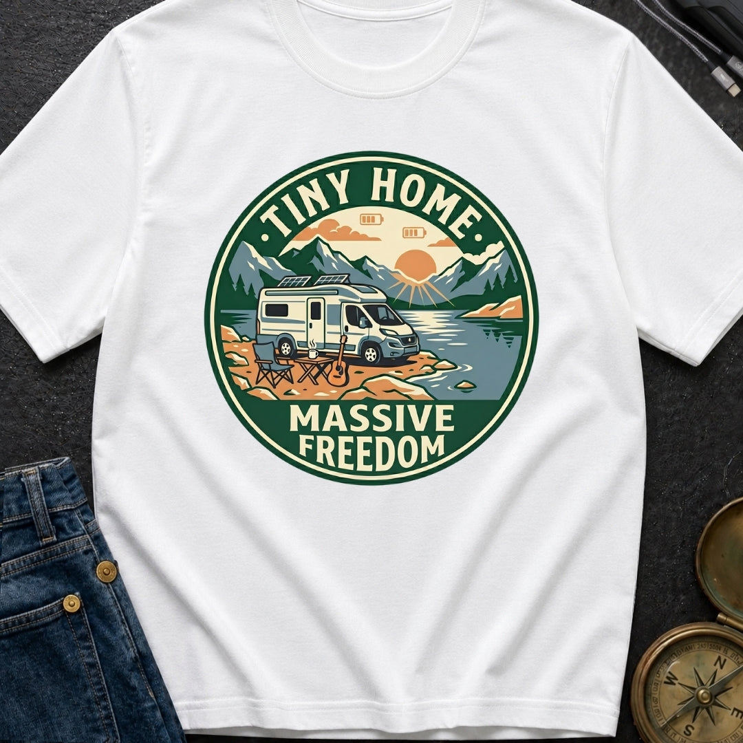 Tiny Home Massive Freedom - T-Shirt