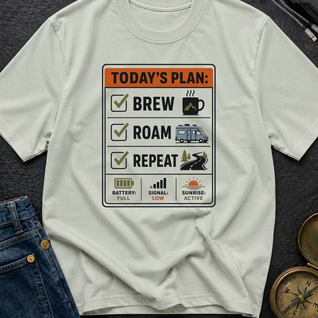 Brew Roam Repeat - T-Shirt