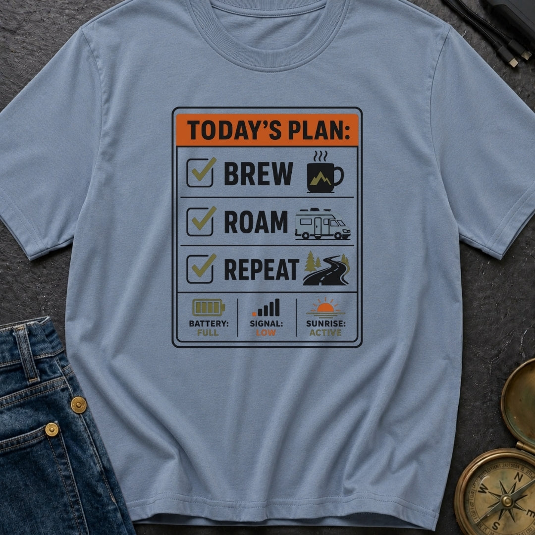 Brew Roam Repeat - T-Shirt