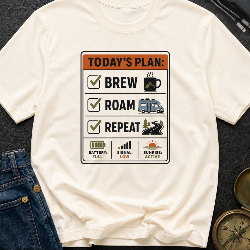 Brew Roam Repeat - T-Shirt