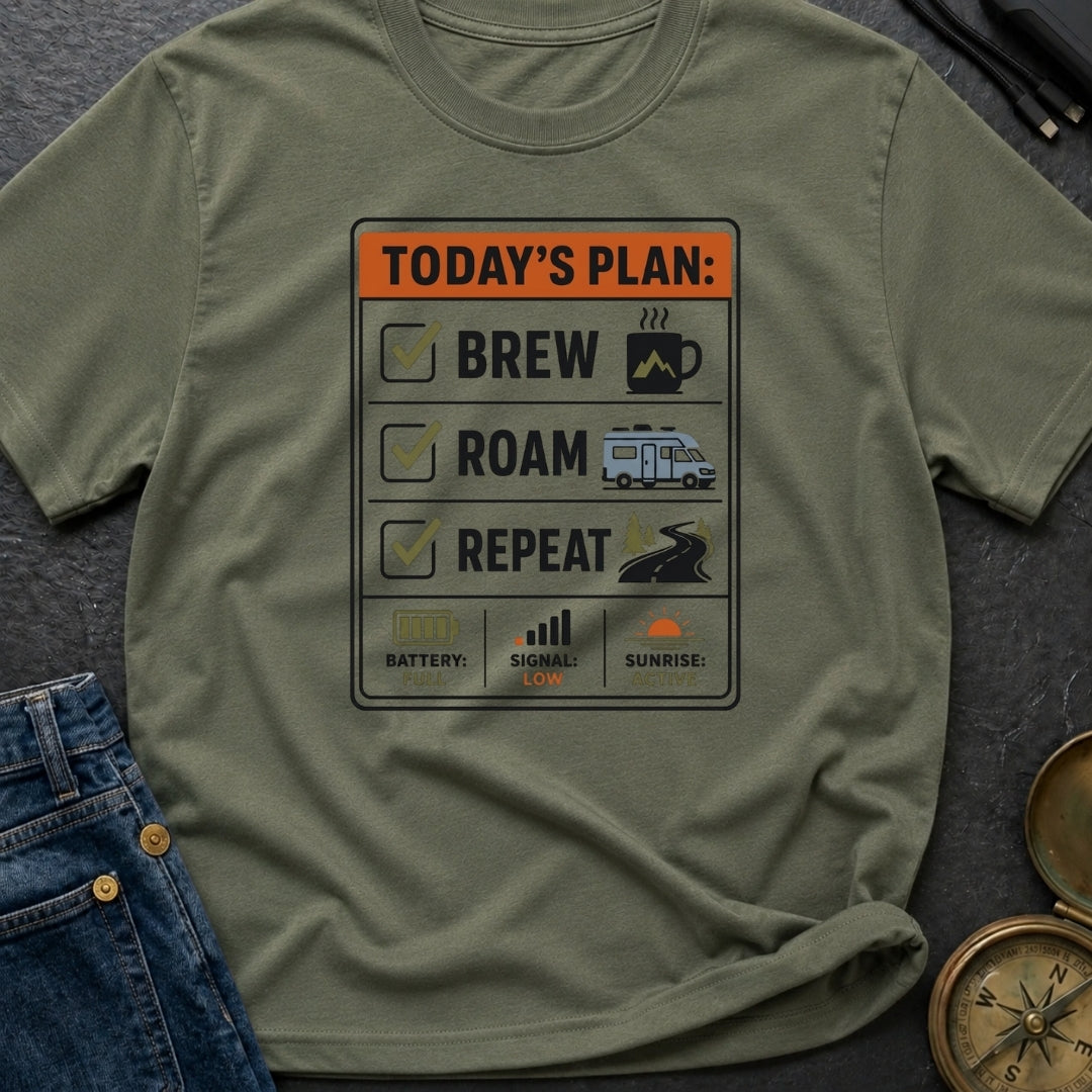 Brew Roam Repeat - T-Shirt