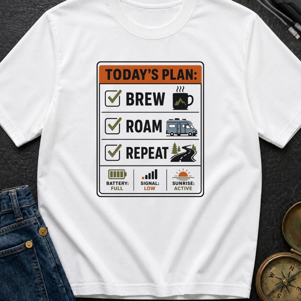 Brew Roam Repeat - T-Shirt