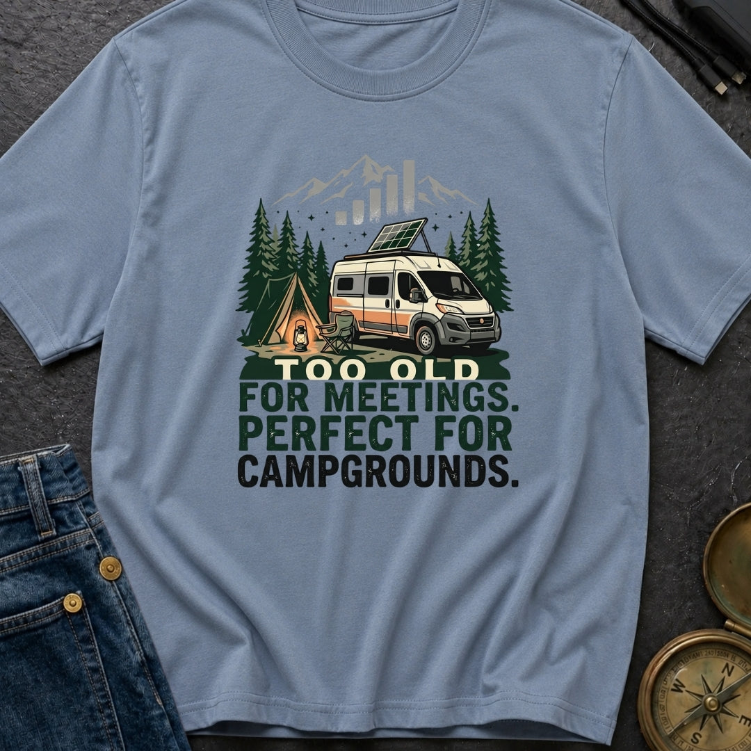 Too Old For Meetings - T-Shirt