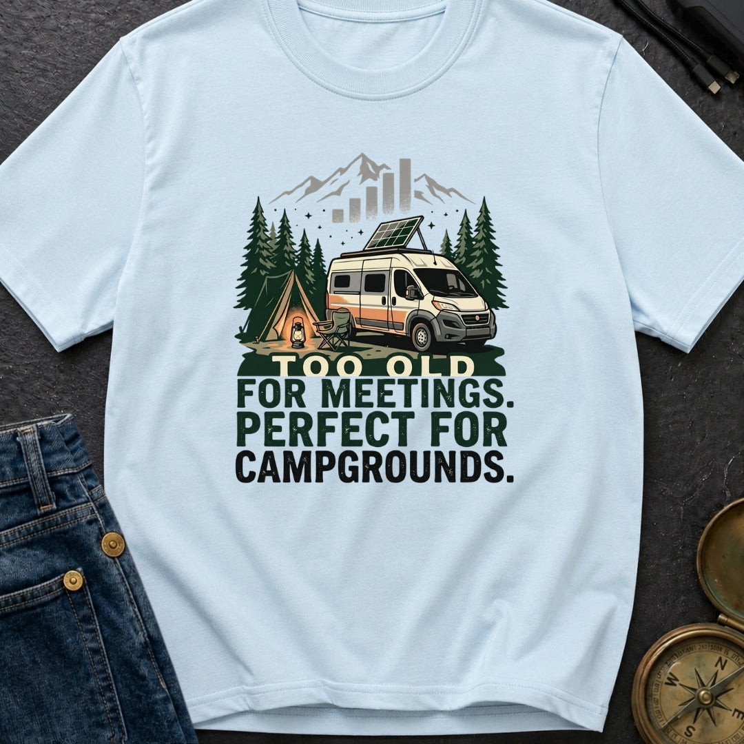 Too Old For Meetings - T-Shirt