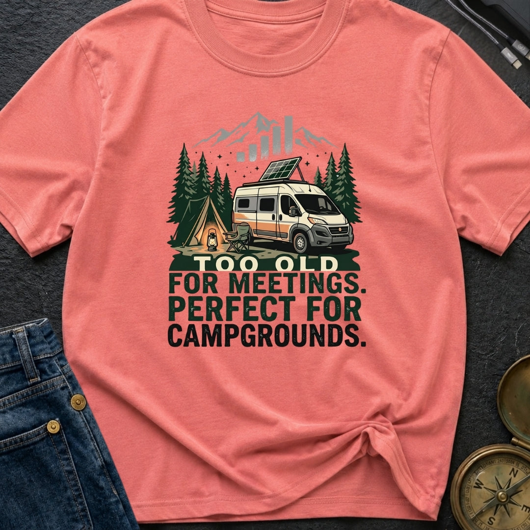 Too Old For Meetings - T-Shirt