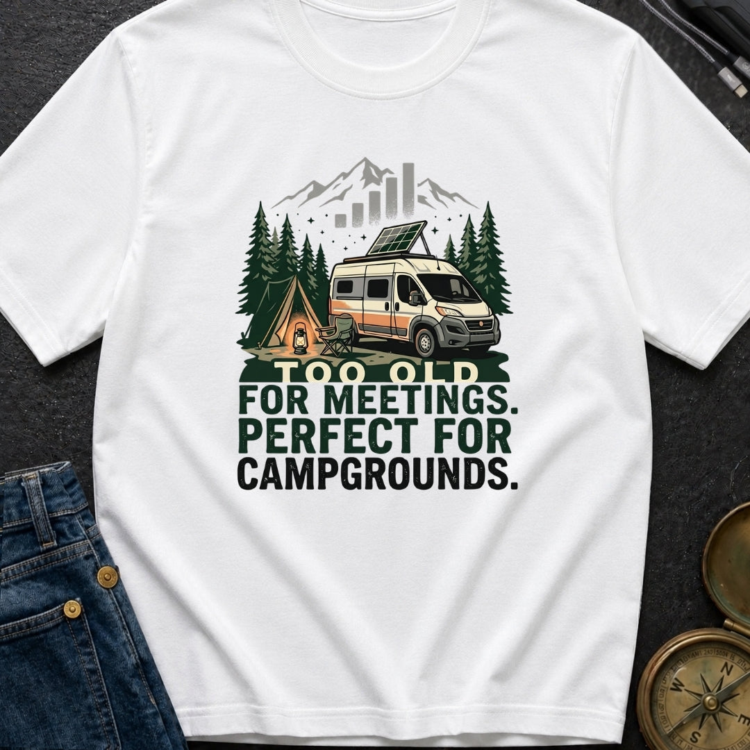 Too Old For Meetings - T-Shirt