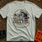 Trail Torque Club - T-Shirt in Bay - A circular graphic featuring a 4x4 vehicle on a mountain dirt trail, positioned...