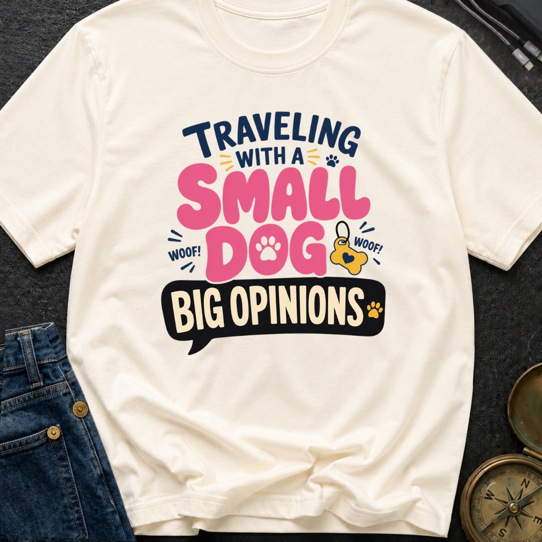 Small Dog Big Opinions - T-Shirt