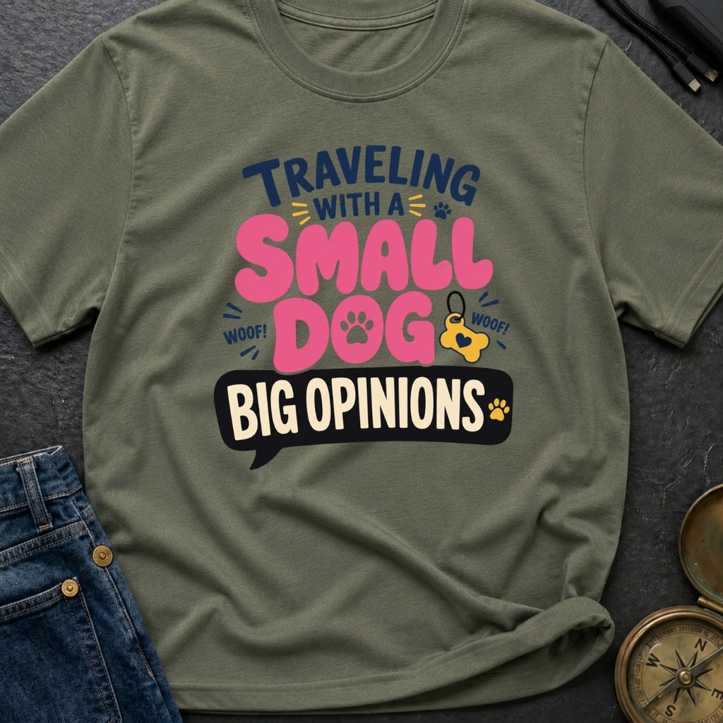 Small Dog Big Opinions - T-Shirt