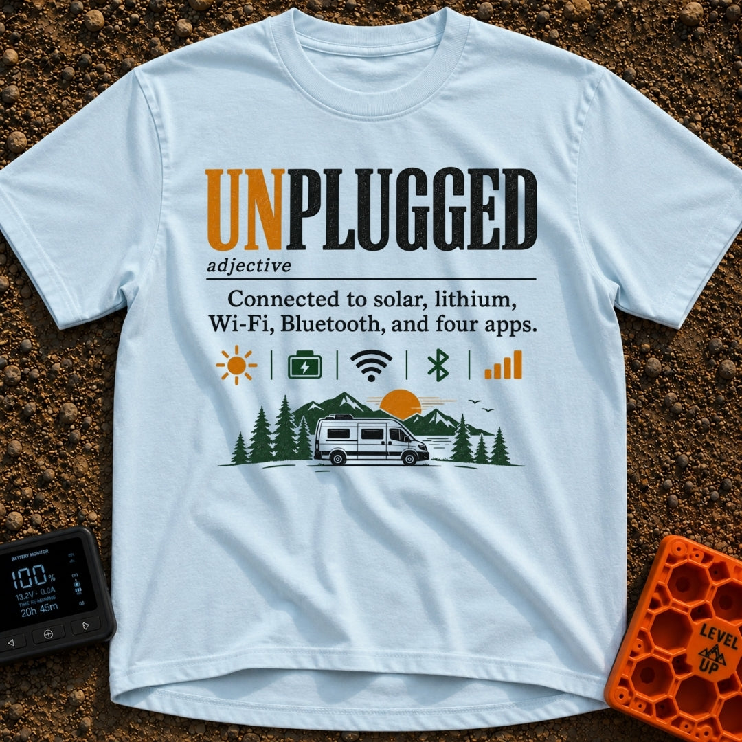 Unplugged But Well Connected - T-Shirt