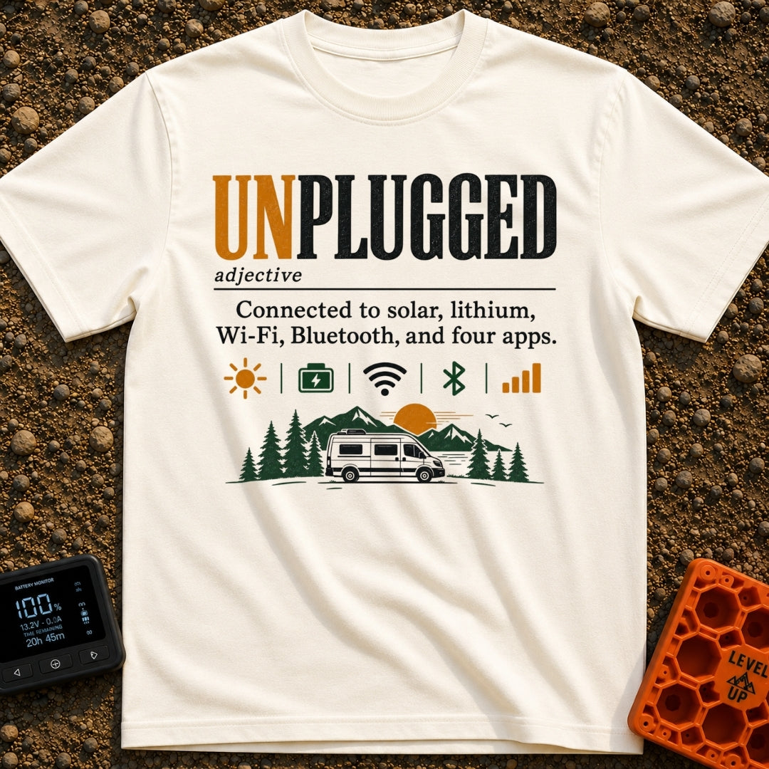 Unplugged But Well Connected - T-Shirt