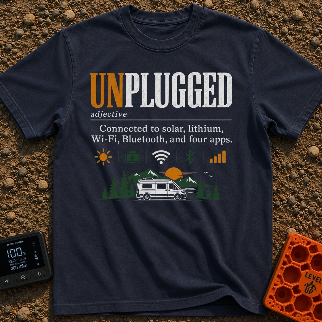 Unplugged But Well Connected - T-Shirt