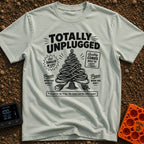 Connected To The Disconnect - T-Shirt in Bay - A graphic illustration of an electrical cord coiled into the shape of a...
