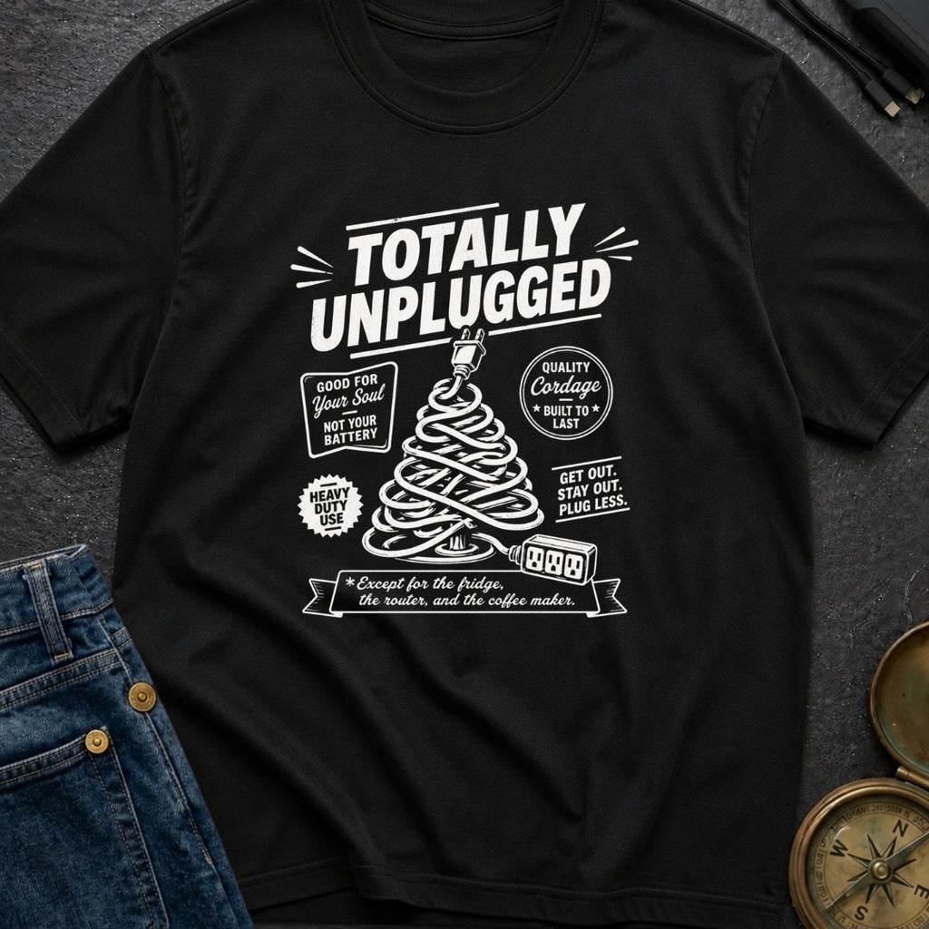 Unplugged But Still Wired - T-Shirt