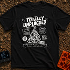 Connected To The Disconnect - T-Shirt in Black - A graphic illustration of an electrical cord coiled into the shape of a...